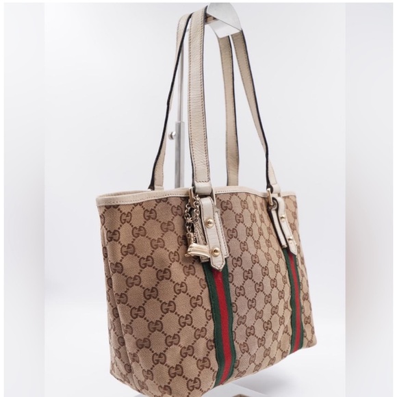 Authentic Gucci Sherry line Small tote with horsebit Interior with GUCCI - Picture 3 of 16